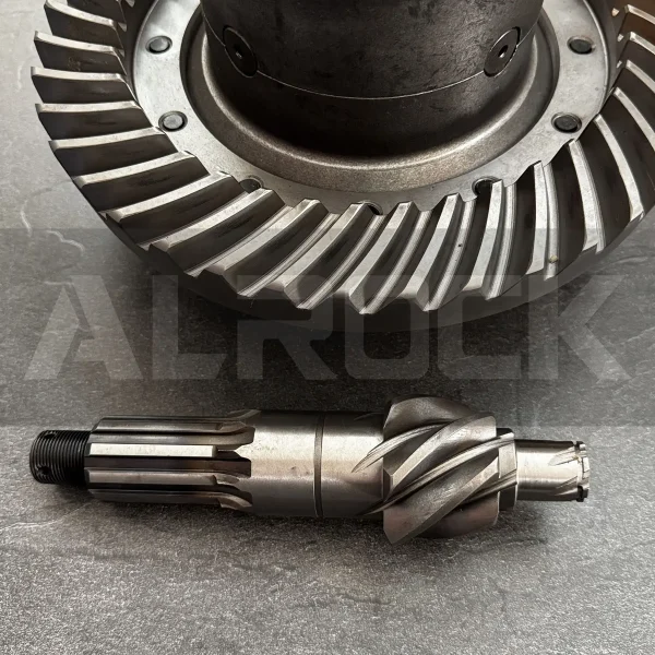 20CrMnTi alloy steel construction | Carburized surface (0.8-1.2mm case depth) | HRC 58-62 (tooth); HRC 30-35 (core)